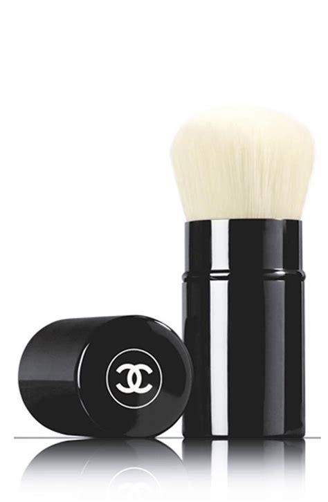 chanel acrylic makeup brush holder|chanel retractable kabuki brush.